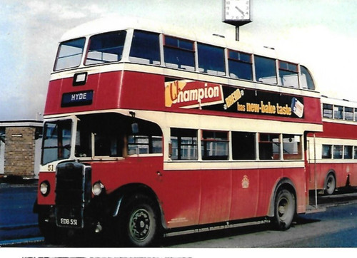 Bus photo edb551 stockport ct - edb551,