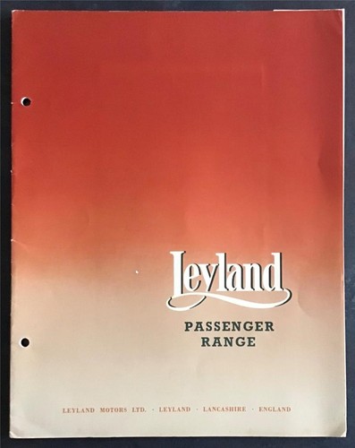 Leyland passenger range sales - passenger,