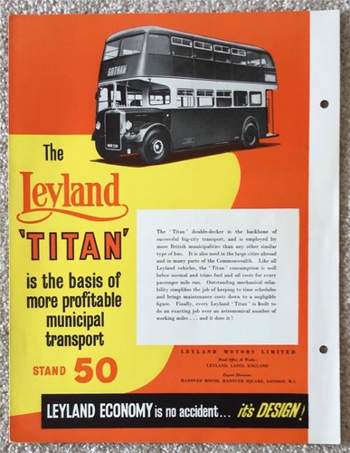 Leyland titan double deck - double,